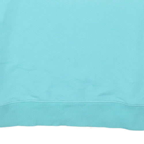 Quiksilver Men's Blue Crew Neck Graphic Pullover Sweatshirt M