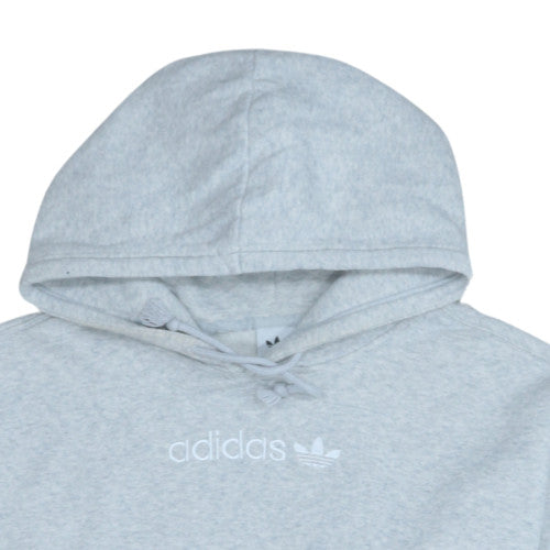 Adidas Women Grey Pullover Hoodie Size 18L Hooded Sweatshirt