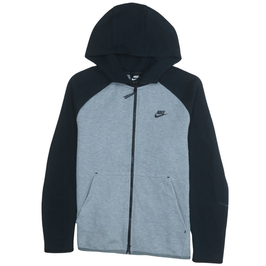 Nike Men's Grey Full Zip Hoodie L Regular Fit