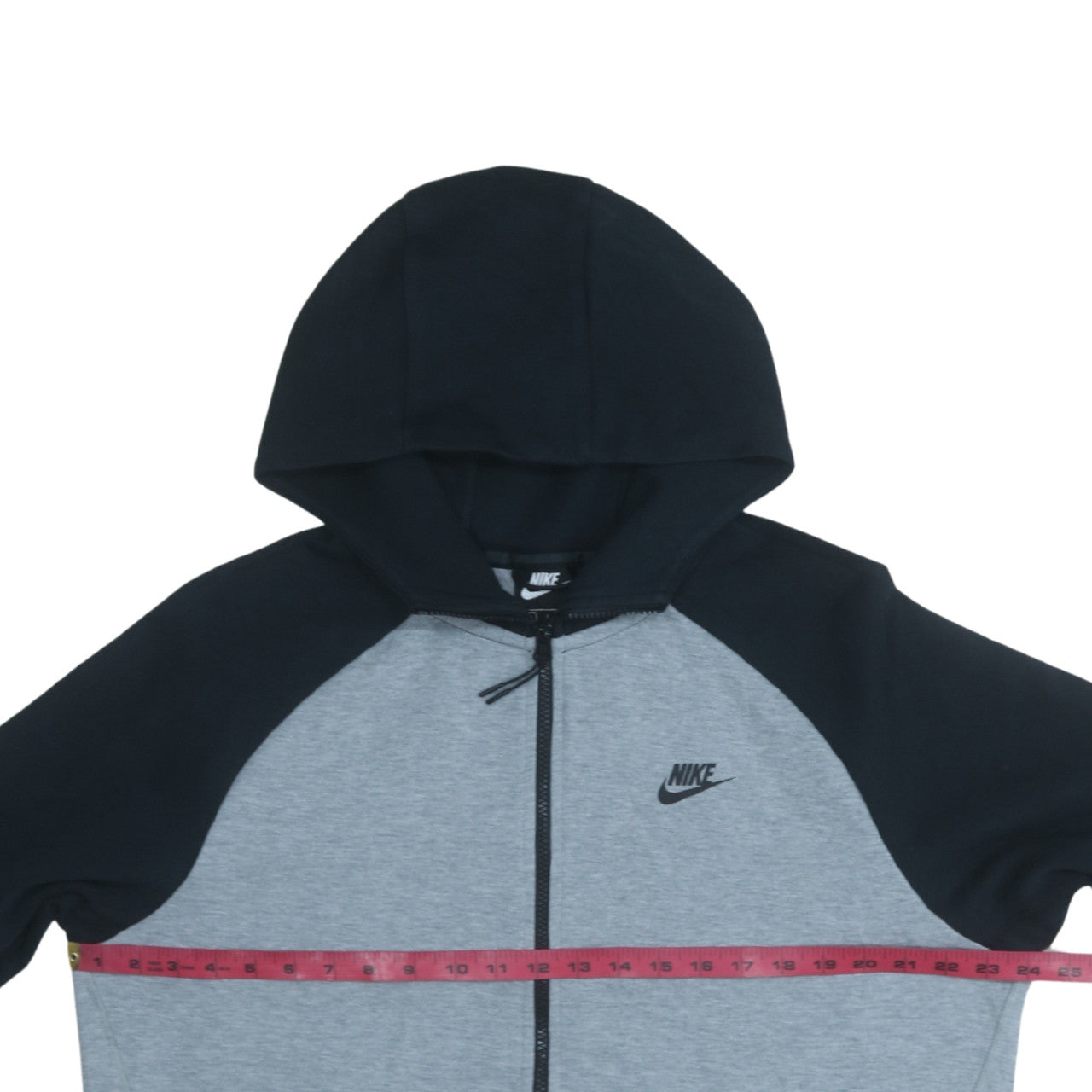 Nike Men's Grey Full Zip Hoodie L Regular Fit