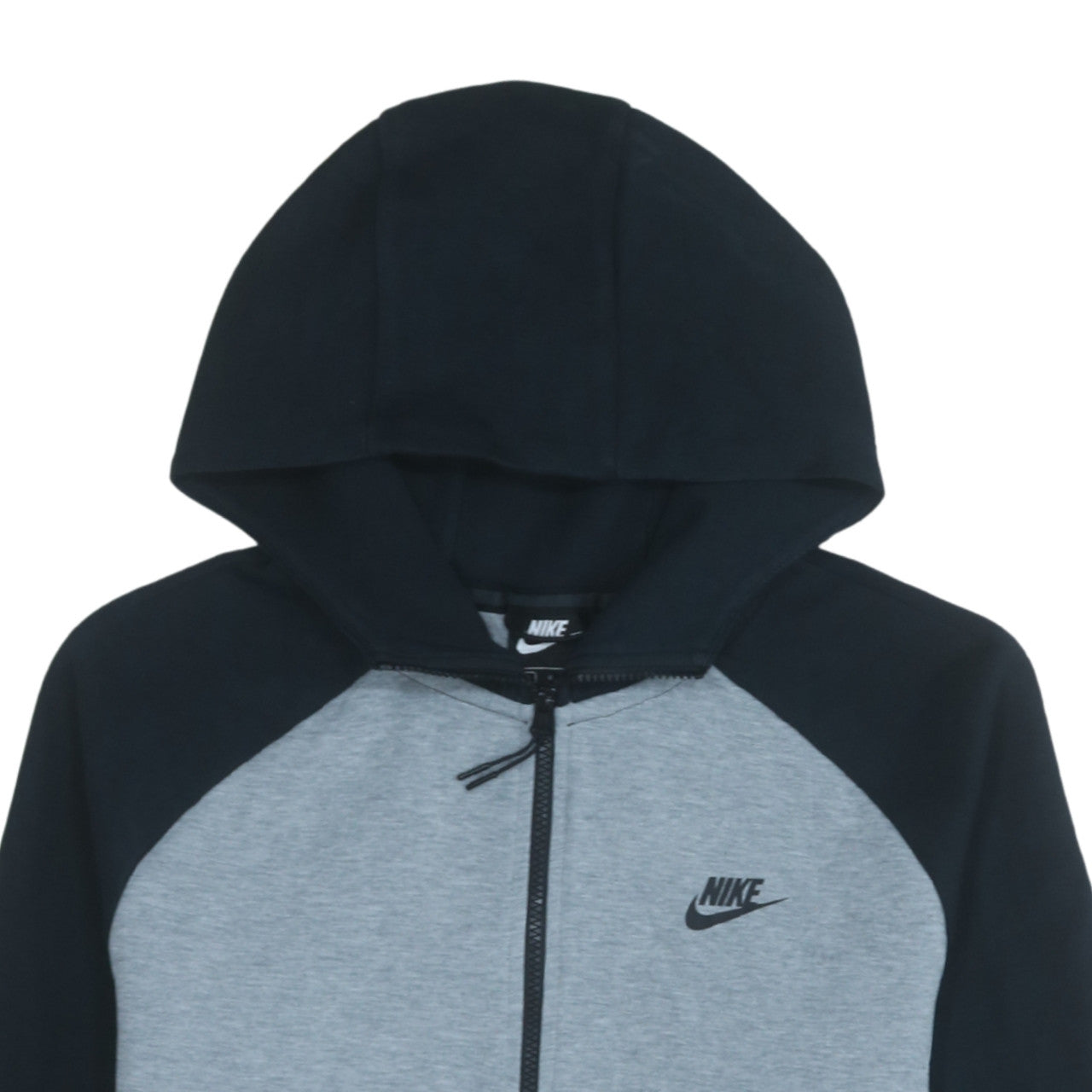 Nike Men's Grey Full Zip Hoodie L Regular Fit