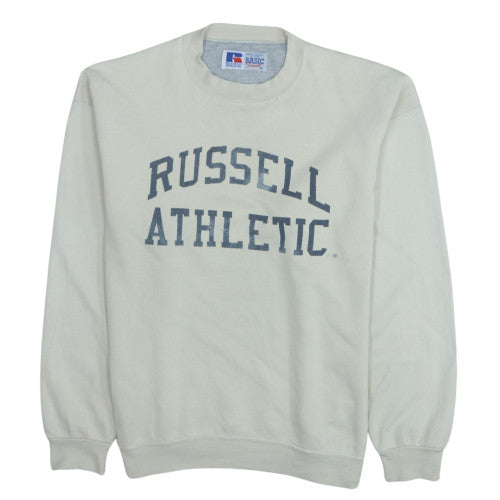 Russell Athletic Mens Beige XL Crew Neck Pullover Sweatshirt