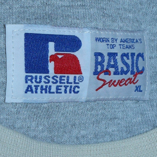 Russell Athletic Mens Beige XL Crew Neck Pullover Sweatshirt