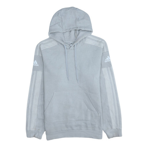 Adidas Men’s Grey Pullover Hoodie Fleece Lined Size M
