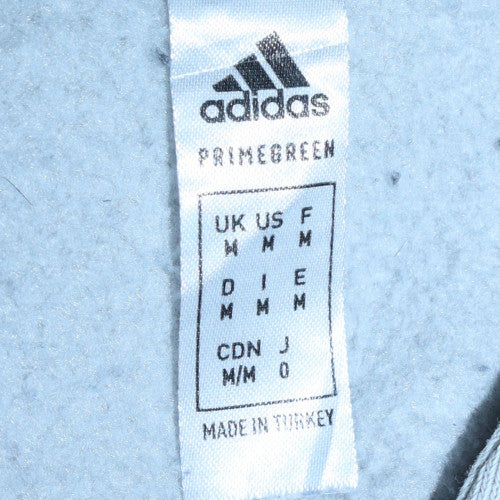 Adidas Men’s Grey Pullover Hoodie Fleece Lined Size M