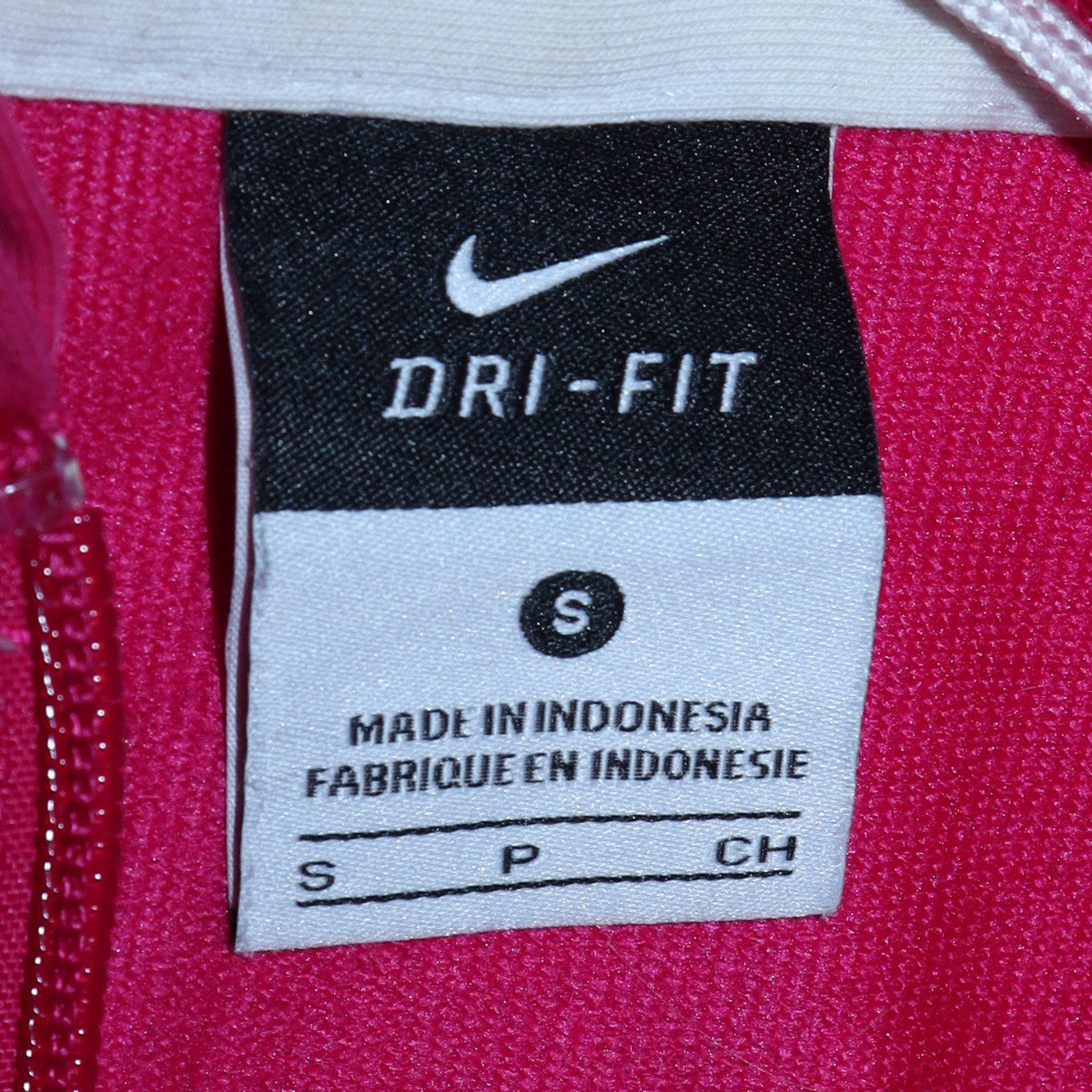 Nike Women’s Pink Full Zip Hoodie Dri-FIT S Cotton Blend
