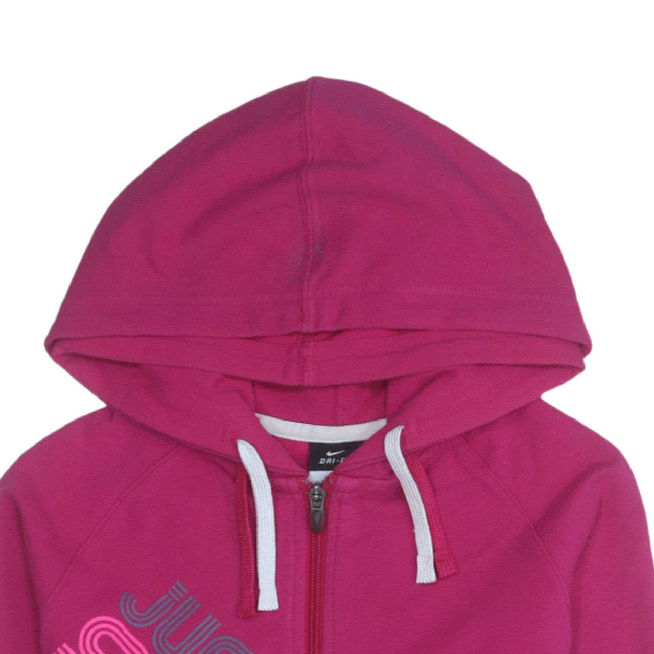Nike Women’s Pink Full Zip Hoodie Dri-FIT S Cotton Blend