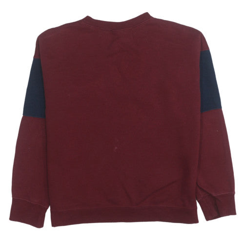 Nike Boys Burgundy Air Sweatshirt XL 13-15 Years Crew Neck Cotton Blend