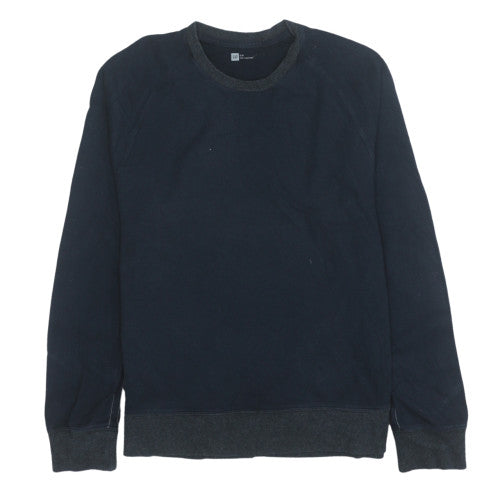 GAP Men Blue Pullover Sweatshirt Size S Crew Neck Long Sleeve