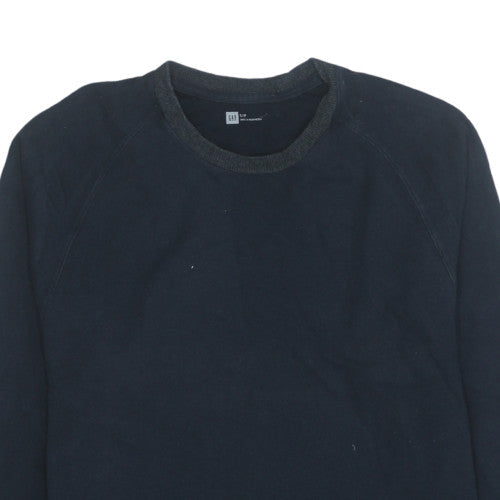 GAP Men Blue Pullover Sweatshirt Size S Crew Neck Long Sleeve