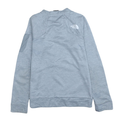The North Face Boys Grey Crew Neck Sweatshirt Size L Youth Fleece