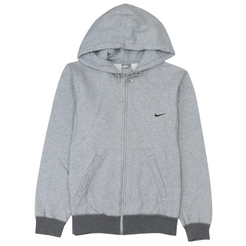 Nike Men's Grey Full Zip Hoodie Size S Regular Fit Fleece