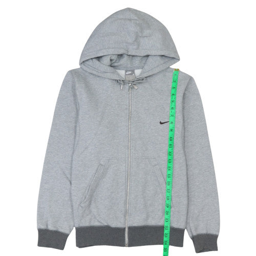 Nike Men's Grey Full Zip Hoodie Size S Regular Fit Fleece