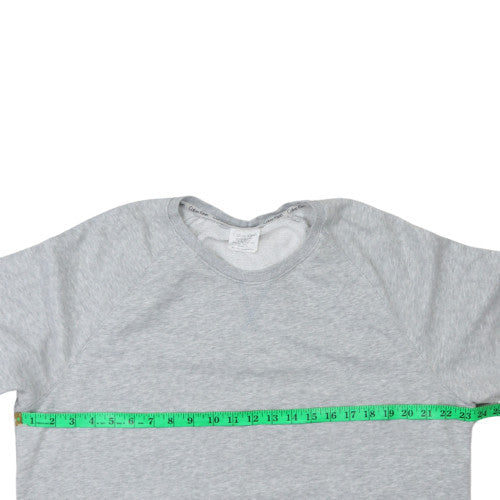 Calvin Klein Men's Grey XL Pullover Sweatshirt Crew Neck Logo Hem