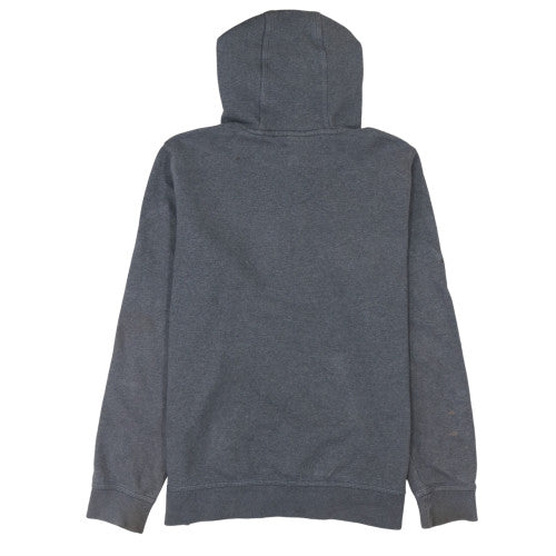Nike Men's Grey Pullover Hoodie Cotton Blend Logo Sweatshirt L