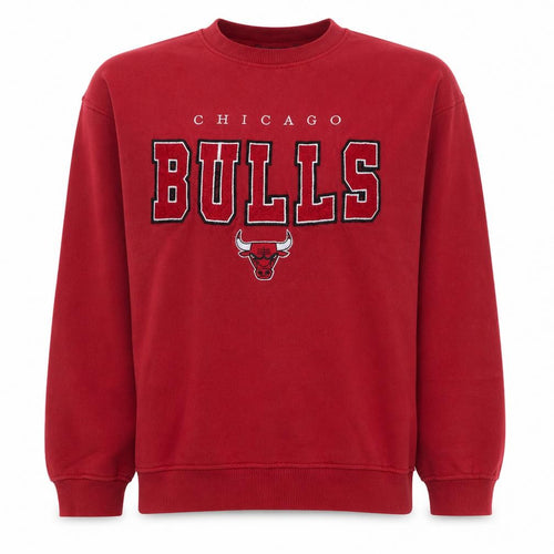 Primark NBA Chicago Bulls Red Sweatshirt Women M Regular Fit Crew Neck