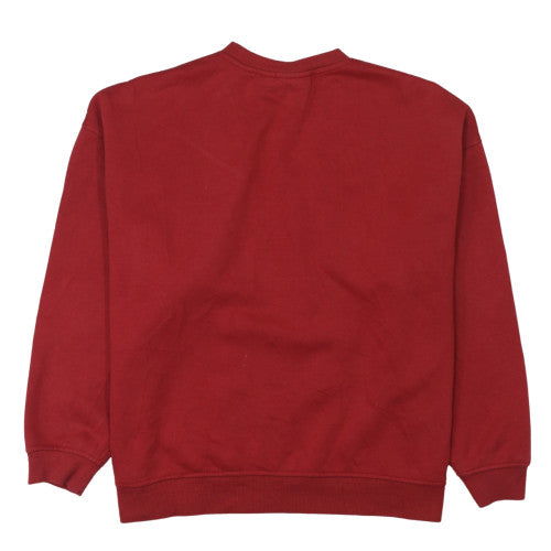 Primark NBA Chicago Bulls Red Sweatshirt Women M Regular Fit Crew Neck