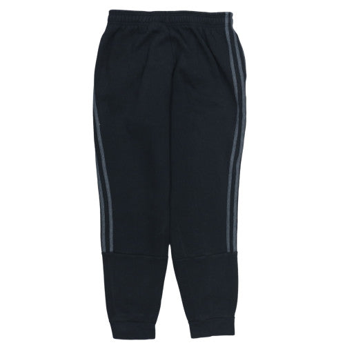 Adidas Men's Black Jogger Trousers Size M Fleece Tapered Fit