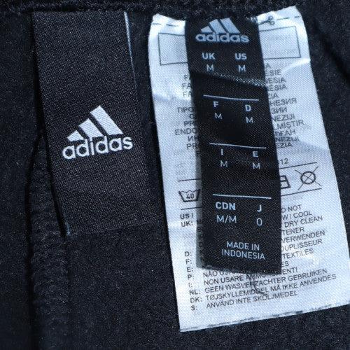Adidas Men's Black Jogger Trousers Size M Fleece Tapered Fit