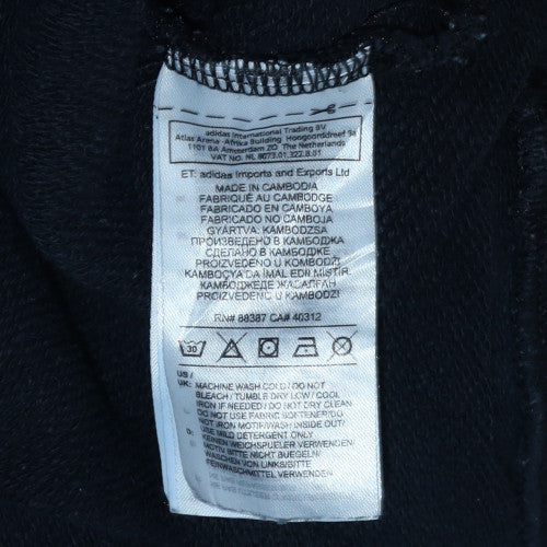 Adidas Womens Black XS Crew Neck Pullover Sweatshirt