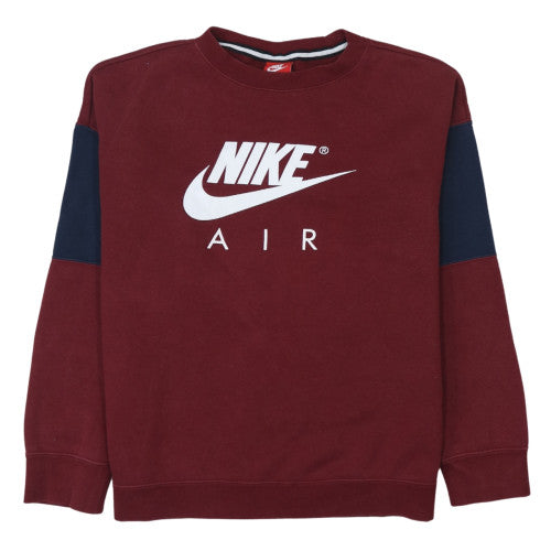 Nike Boys Red Pullover Sweatshirt XL 13-15 Years Logo Crew Neck Fleece
