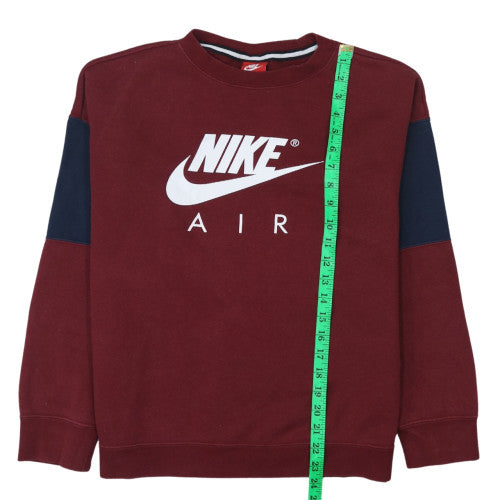 Nike Boys Red Pullover Sweatshirt XL 13-15 Years Logo Crew Neck Fleece