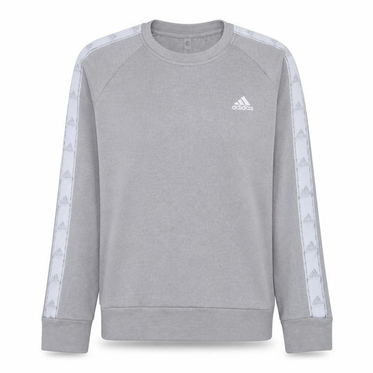 Front view of Adidas Women Grey Crew Neck Long Sleeve Sweatshirt, size 12-14