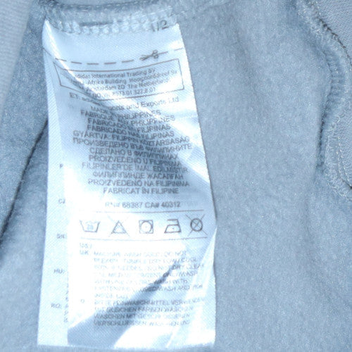 Adidas Women Grey Crew Neck Long Sleeve Sweatshirt Size 12-14