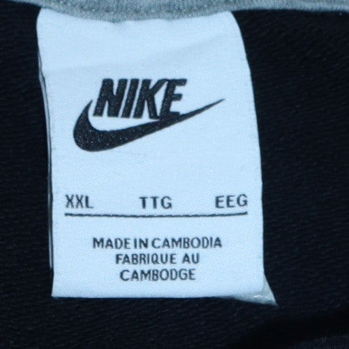 Nike Men's Black 2XL Pullover Crew Neck Sweatshirt