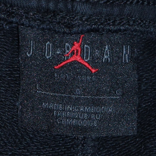 Jordan Men's Black Jogger Sweatpants L Cotton Blend Drawstring