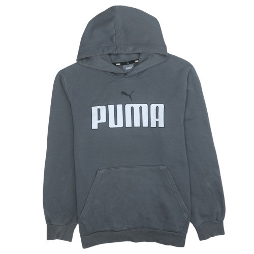 Puma Women's Grey Small Pullover Hoodie with Logo