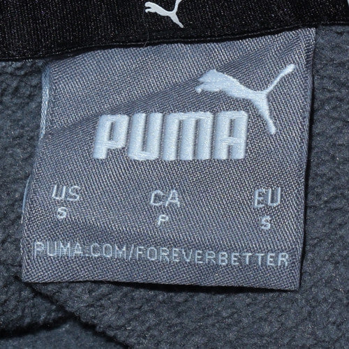 Puma Women's Grey Small Pullover Hoodie with Logo