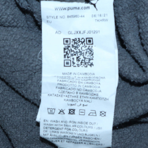 Puma Women's Grey Small Pullover Hoodie with Logo