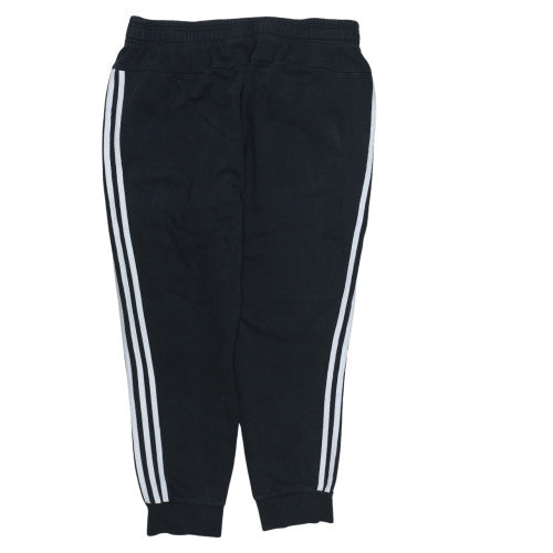 Adidas Women’s Black XL Jogger Sweatpants with White Stripes