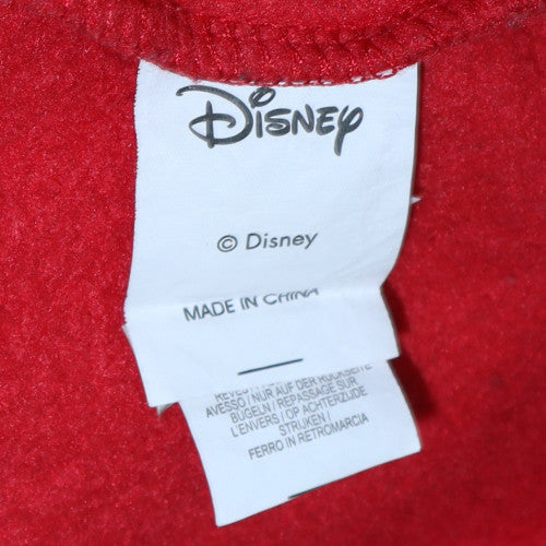 Disney Women Red Mickey Mouse Print Pullover Sweatshirt Size M 10/12