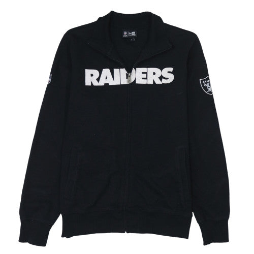 New Era Men's Black Raiders Full Zip Sweatshirt L Regular Fit
