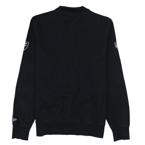 New Era Men's Black Raiders Full Zip Sweatshirt L Regular Fit