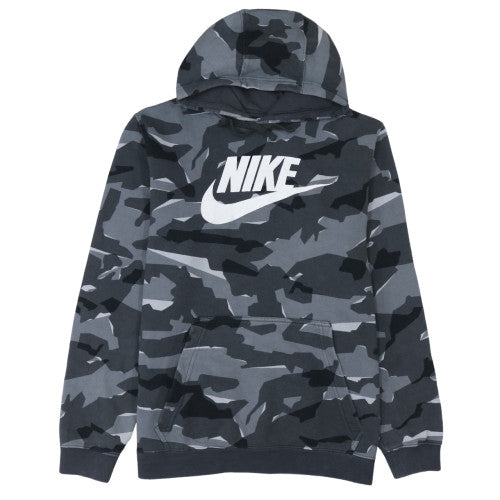 Nike Men's Grey Camouflage Pullover Hoodie Size L