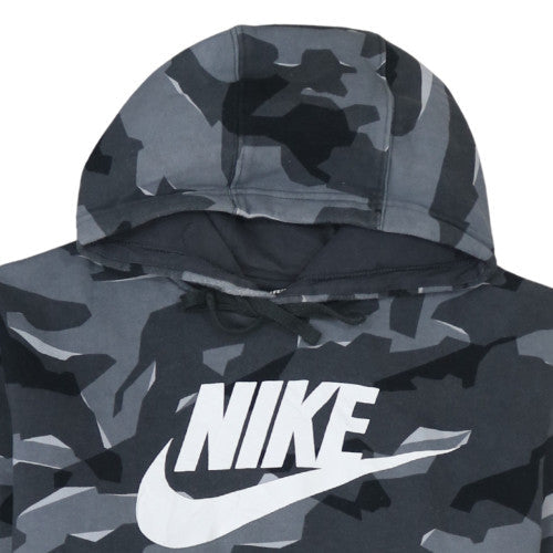 Nike Men's Grey Camouflage Pullover Hoodie Size L