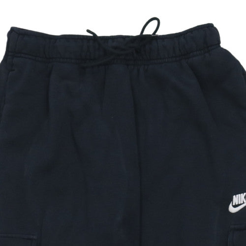 Nike Men's Black Cargo Fleece Jogger Trousers Size S