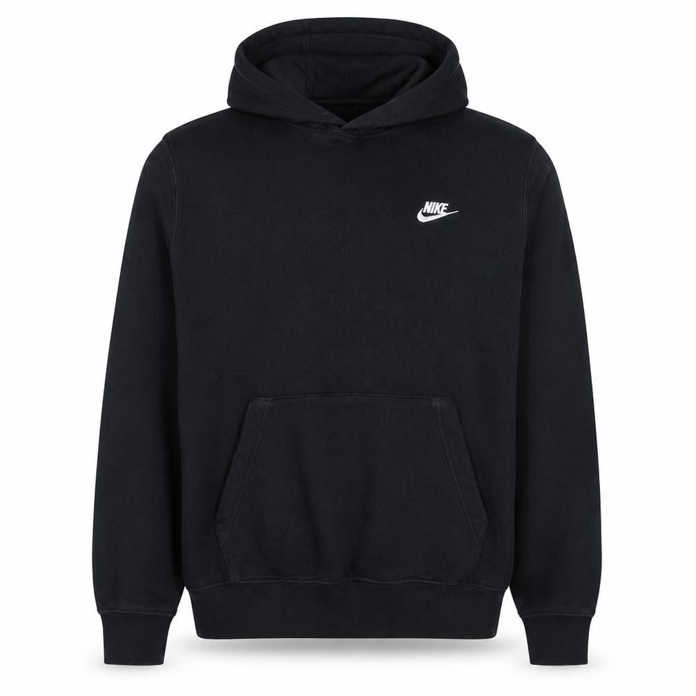 Nike Men's Black Pullover Hoodie L Fleece Sportswear Sweatshirt
