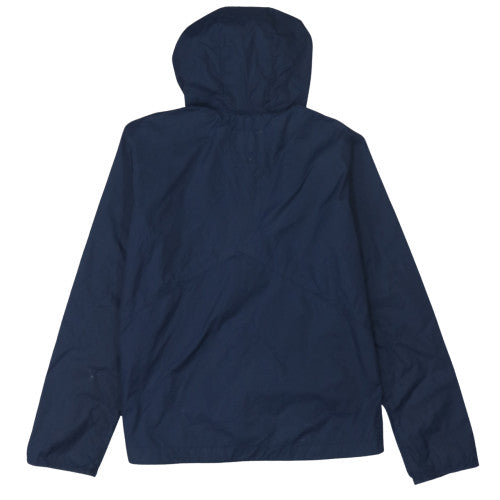 Quiksilver Men's Blue Hooded Windbreaker Jacket Size M