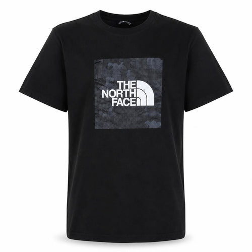The North Face Boys Black Logo T-Shirt 18 Years Outdoor Casual Top