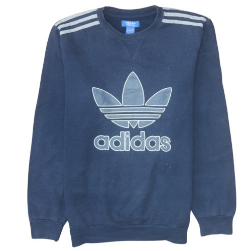 Adidas Men's Blue Crew Neck Pullover Sweatshirt Size M