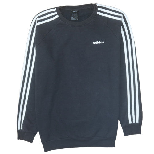 Adidas Women's Black Crew Neck Pullover Sweatshirt Size S 8-10