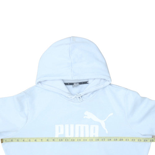 Puma Women Light Blue Pullover Hoodie Sweatshirt Size 14
