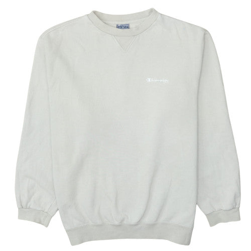Champion Men's Beige XL Pullover Crew Neck Fleece Sweatshirt