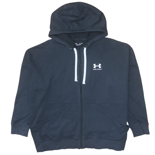 Under Armour Men's Black 2XL Full Zip Hoodie Sweatshirt