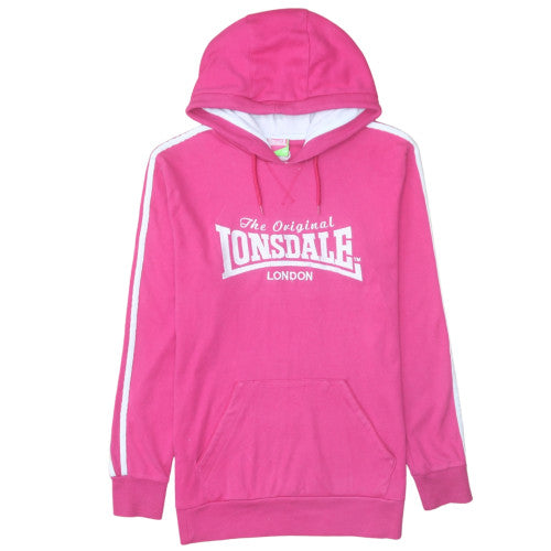 Lonsdale London Womens Pink Pullover Hoodie Size 14