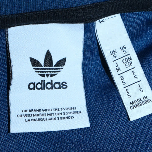Adidas Men's Blue Colour Block Crew Neck Sweatshirt S Regular Fit